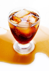 Coca-cola with ice