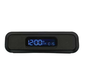 Black clock radio