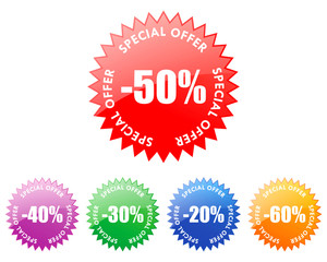 sale labels (vector)
