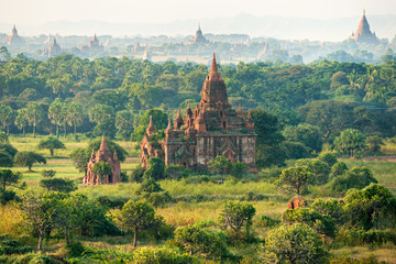 Bagan, Myanmar. - obrazy, fototapety, plakaty