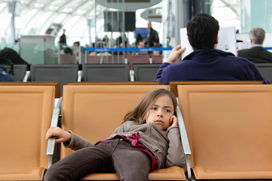 grosse fatigue dans le terminal de l'a&eacute;roport