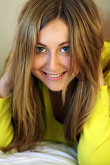 Fototapeta premium beautiful blonde young woman.