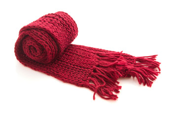 Wool knitted scarf