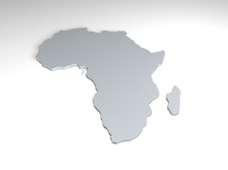 Naklejka premium Afrika, silver