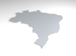 Obraz premium Brasilien, silver