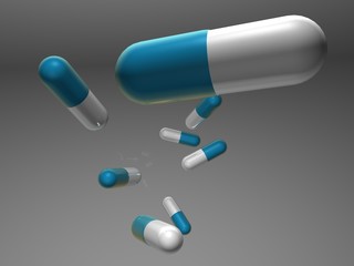 Blaue Kapseln