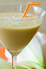 Bananensaft mit Kokos