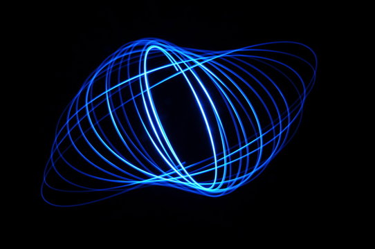 Licht in einer Kreisbahn