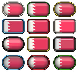 twelve buttons of the Flag of Bahrain