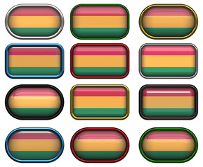 twelve buttons of the Flag of Bolivia
