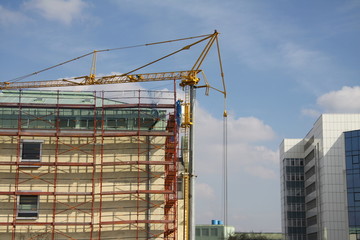 Fototapeta premium baugerüst