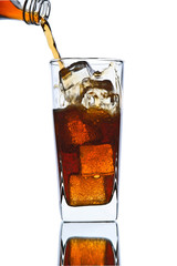 pouring cola