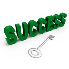 The key to success - a 3d image