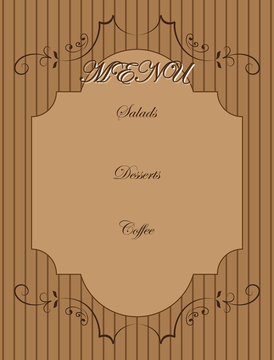 Vector illustration of menu