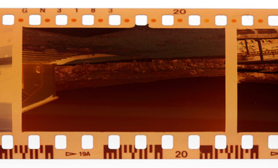film négatif fond blanc