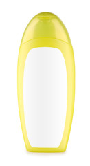 yellow bottle isolated