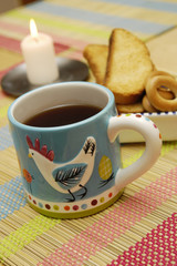 Cup of tea and cookies