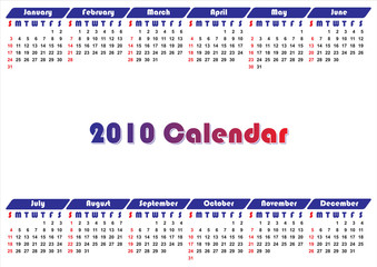 2010 CALENDAR WITH VECTOR FILE
