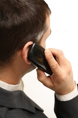 Homme en communication