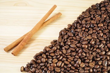 coffee and cinnamon background