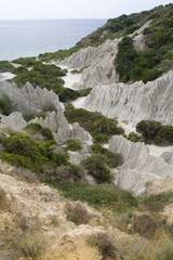 Eroded Clay Formations, Zakynthos Island