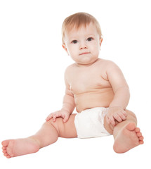 Little boy in diapers