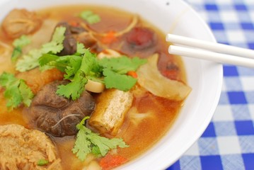Chinese style vegetarian soup