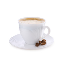 white mug with coffee