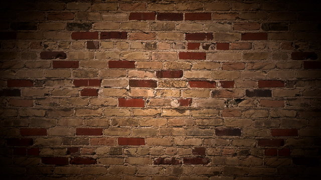 Loop scrolling brick wall