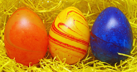 Bunte Ostereier - Dekoration