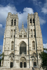 Fototapeta premium St. Michael and Gudula Cathedral.Brussels.Belgium