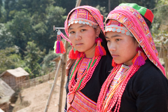 Akha Frauen in Laos