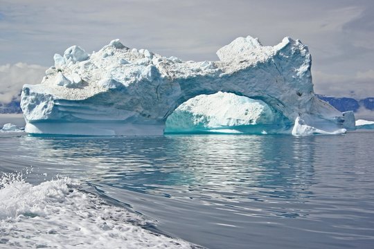 Ice mountain in Uummannaq Fjord, Greenland.