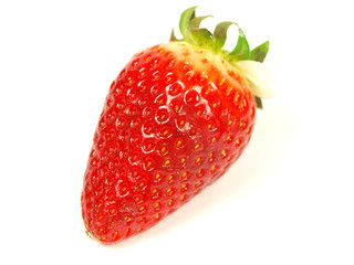 Strawberry on white background