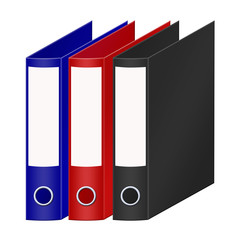 Coloured office folders