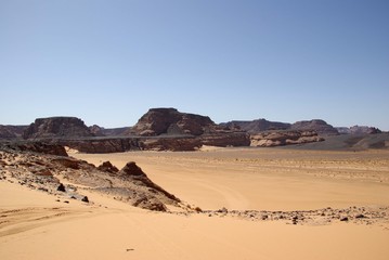 Fototapeta na wymiar Krajobraz w Libii