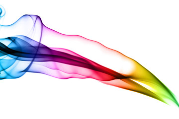 Colorful fume pattern abstract