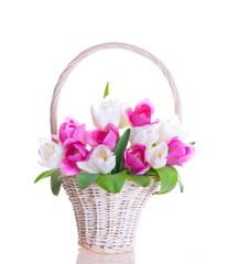 Fototapeta na wymiar bouquet tulips flower