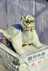 Beijing Lama temple ancient granite tortoise
