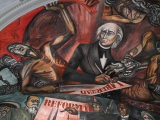 ffresque de la chambre des députés de Guadalajara