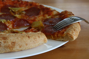 Ein Stück Pizza