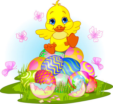 Happy Easter duckling