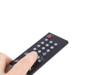 Using remote control towards white background