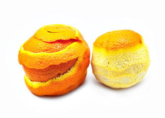 Oranges isolated on white background