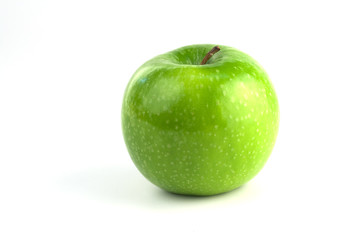 Granny Smith apple isolated on white, including clipping path