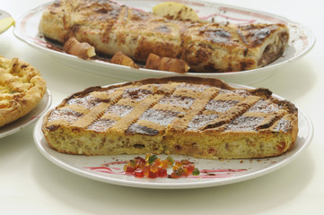 Pastiera napoletana con strudel
