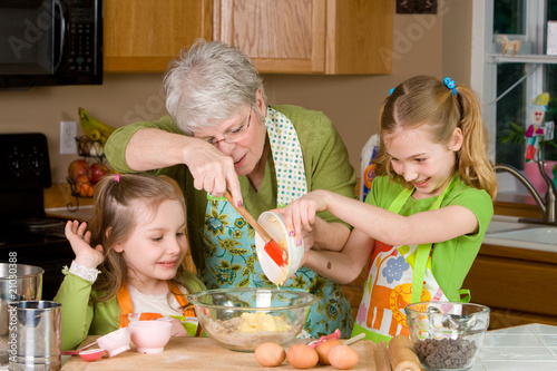 Baking Cookies With Grandma Stock Photo And Royalty Free Images On