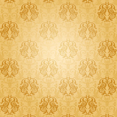 Luxury gold glamour ornamental pattern