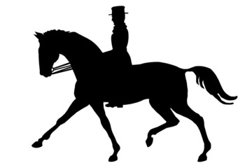 The horseman on a horse