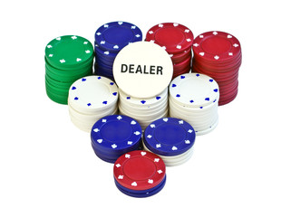 Stack of poker chips